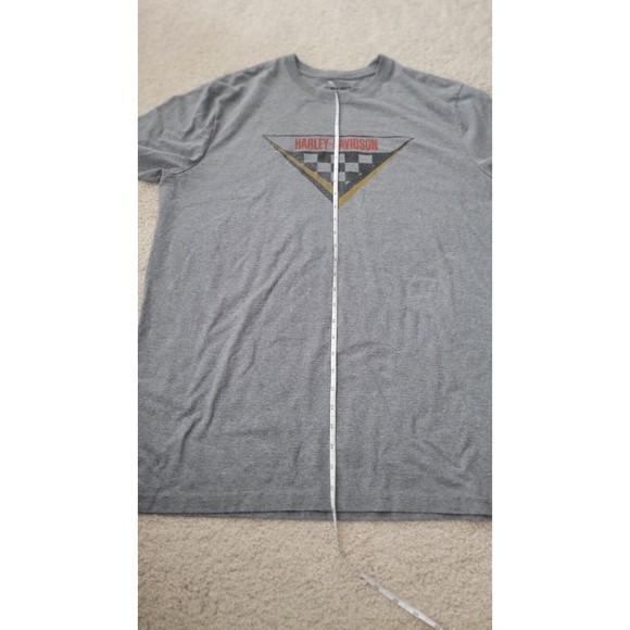 Harley-Davidson® Gray Men's Short Sleeve Shirt  Checkerboard Sz XL - Picture 7 of 8